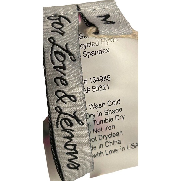 For Love and Lemons Size Med Floral Polka Dot White One Piece Bathing Suit NWT - Picture 8 of 11